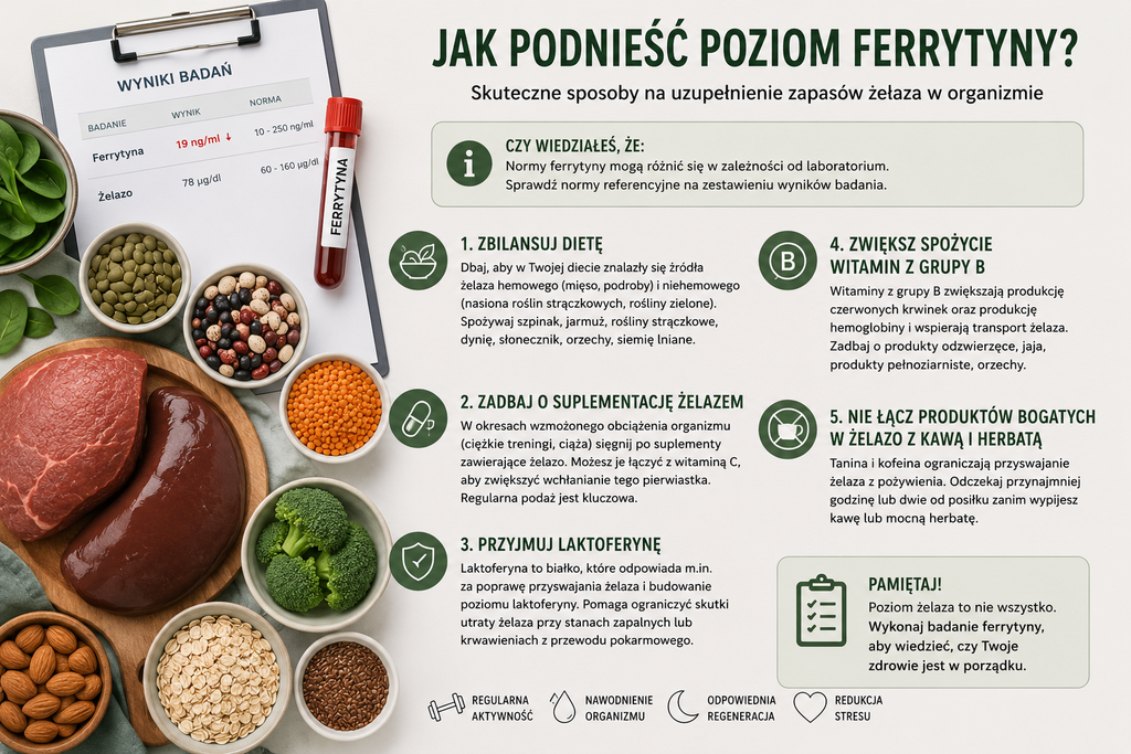 Jak w naturalny sposób zwiększyć poziom ferrytyny